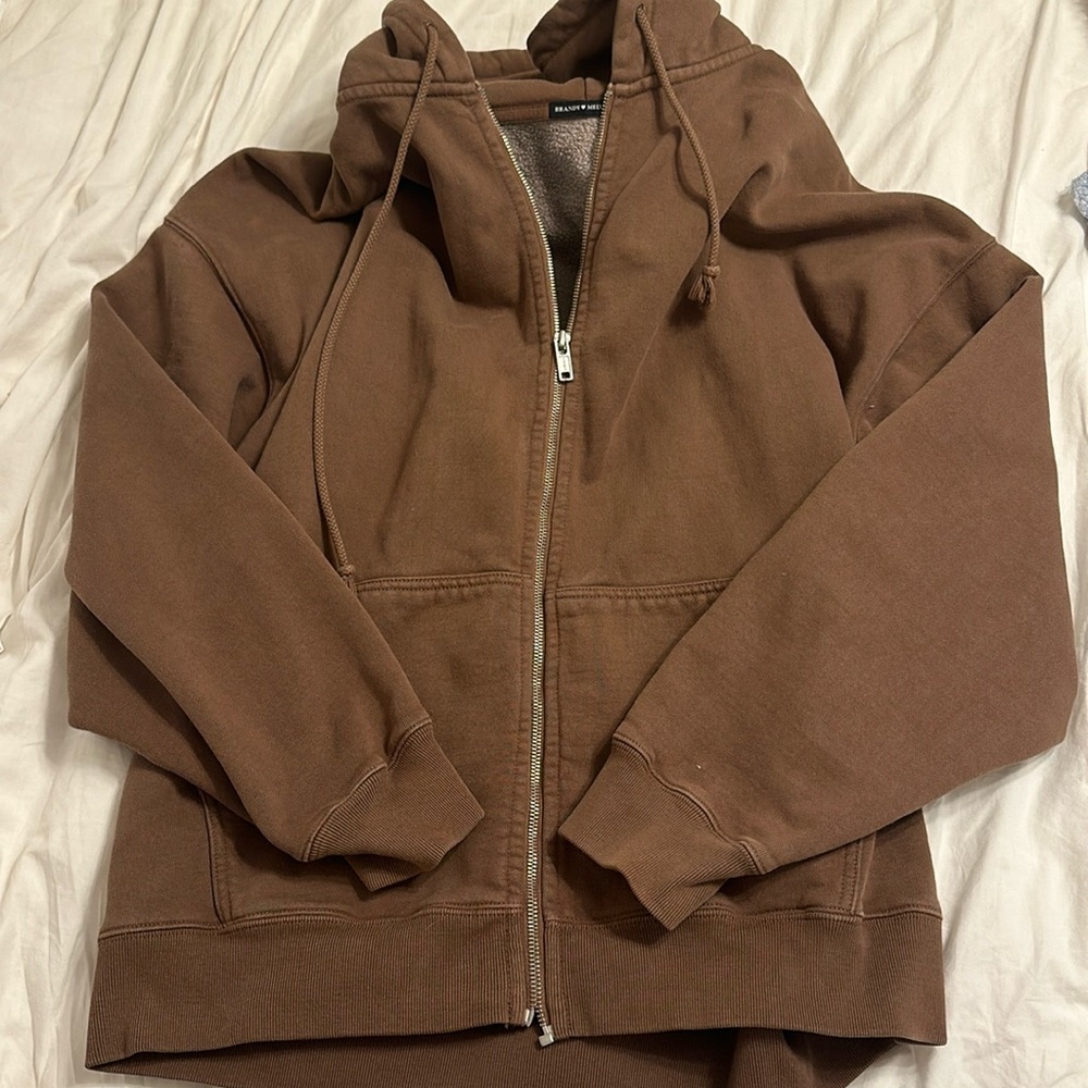 Brandy Melville Brown zip up